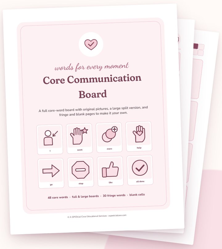 Core Communication Board pages