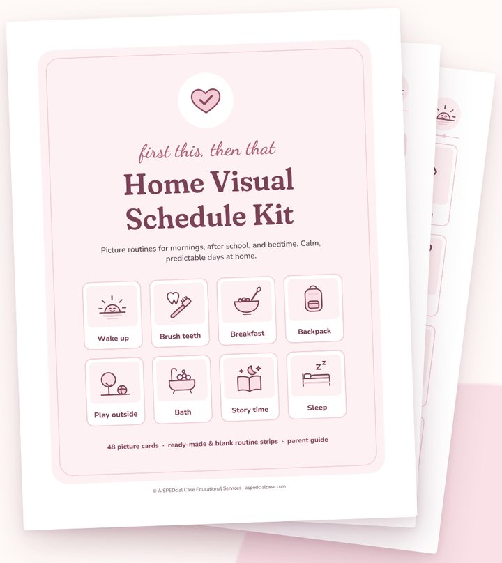 Home Visual Schedule Kit pages